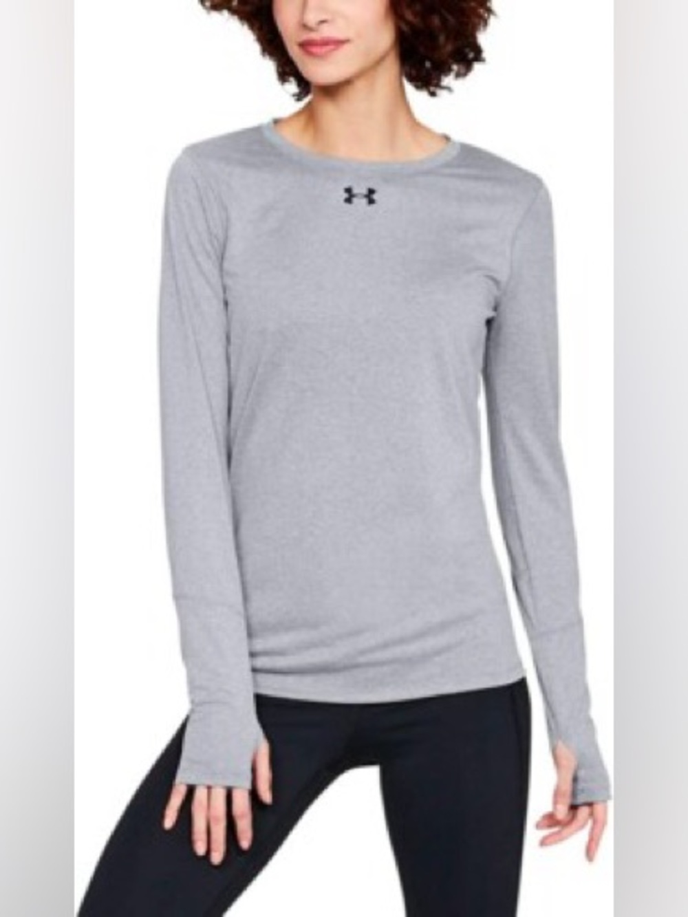 Under Armour Locker 2.0 Women’s Long Sleeve T-Shirt Gray Size Small Loose Fit